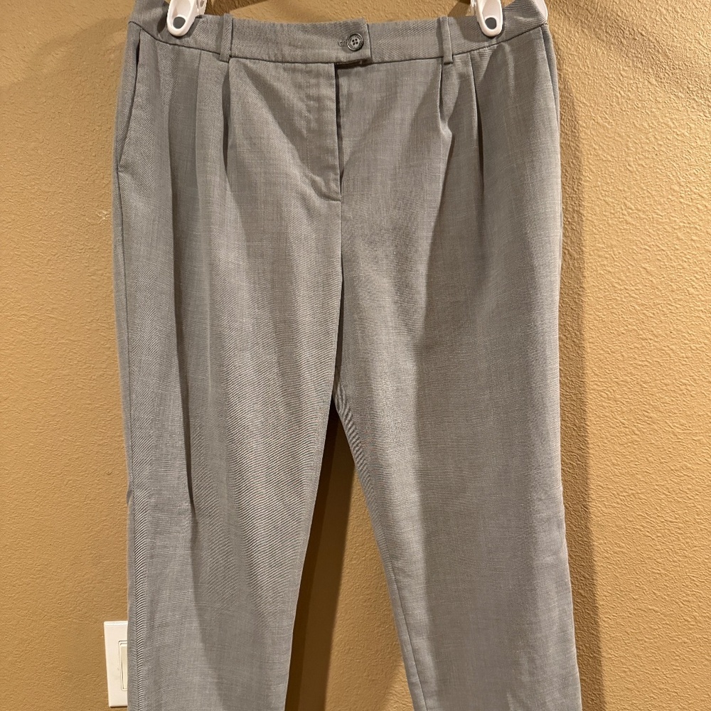 Calvin Klein Gray pleated slacks